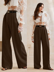 Women's Modern Stylish Simple Wide-Leg Suit Pants