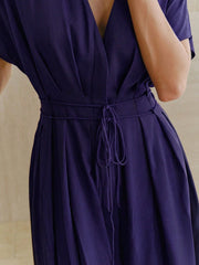 Women's New French Elegant Deep V-Neck Dress