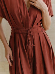Women's New French Elegant Deep V-Neck  Dress