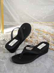 Women's Wedge Platform Thong Sandals