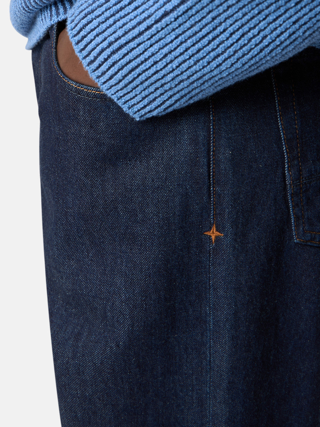 J100006 INDIGO DENIM-RINSED
